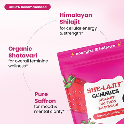 Shelajit 3-in-1 Desire & Vitality Gummies