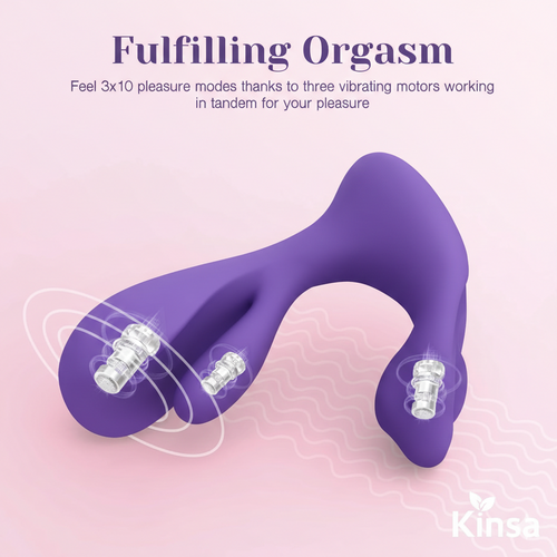 Kinsa Wearable Rabbit Vibrator With Dual Stimulation