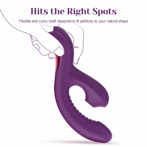 Kinsa Rabbit Vibrator with Suction & Vibration