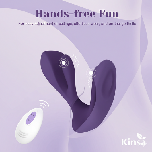 Kinsa Wearable Rabbit Vibrator With Dual Stimulation Kinsa Wearable Rabbit Vibrator With Dual Stimulation