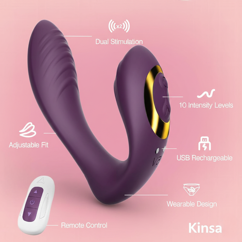 Kinsa Flexible Wearable Panty Vibration Toy