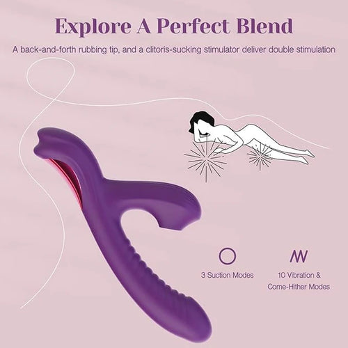 Kinsa Rabbit Vibrator with Suction & Vibration