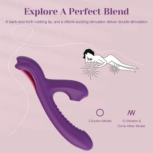 Kinsa Rabbit Vibrator with Suction & Vibration Kinsa Rabbit Vibrator with Suction & Vibration